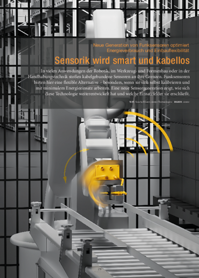 Sensors now smart and wireless – New generation of wireless sensors with optimised power consumption and installation flexibility