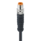 Plug-in connector M8 x 1, 4-pole, straight 0.5 m