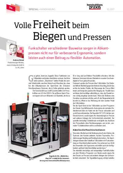 Complete freedom for bending and pressing processes